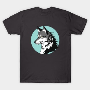 Wolf Tshirt, Wolf Shirt, Wolf Graphic Design, Gift for Her, Gift for Him, Animal Shirt, Grey Wolf, Art Graphic T-Shirt